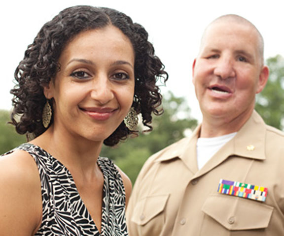 Justin Constantine and wife, Dahlia