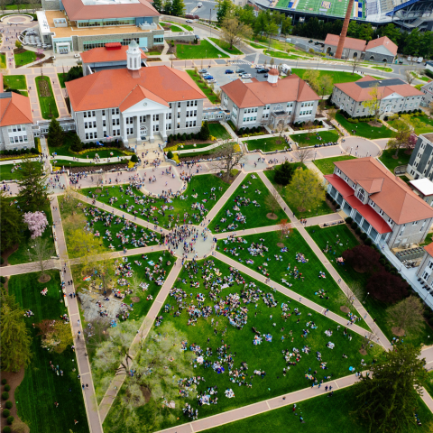 Drone Aerial JMU Quad 