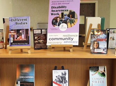 photo of Libraries book display on Accessibility