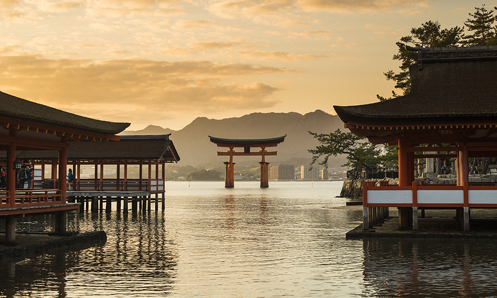 Itsukushima Shrine - a famous place at Miyajima Hiroshima, Japan