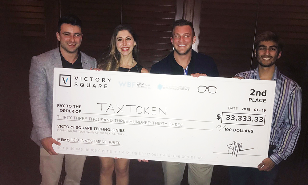 Student start-up Tax Token takes 2nd in Major Bitcoin Competition - 2018