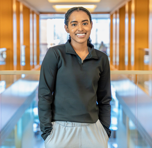 Headshot of Treasure Jones, a current student double majoring in Accounting and Marketing.