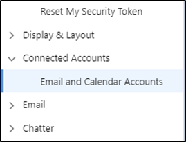 Email and Calendar Accounts