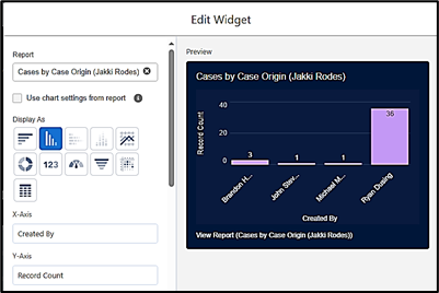 Widget Editor Screen