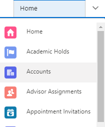 Dropdown Accounts