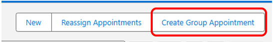 Create Group Appointment Button