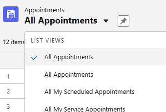 All Appointments