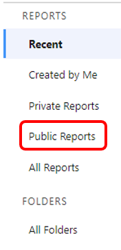 Public Reports Button