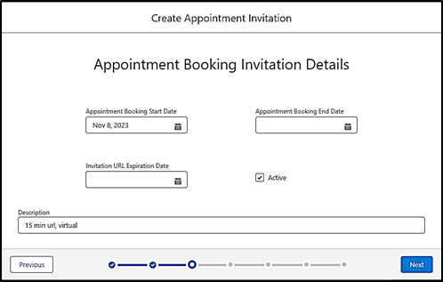 Booking Invitation Details