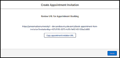 Appointment URL