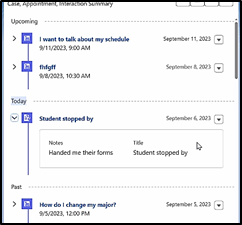 Student Timeline