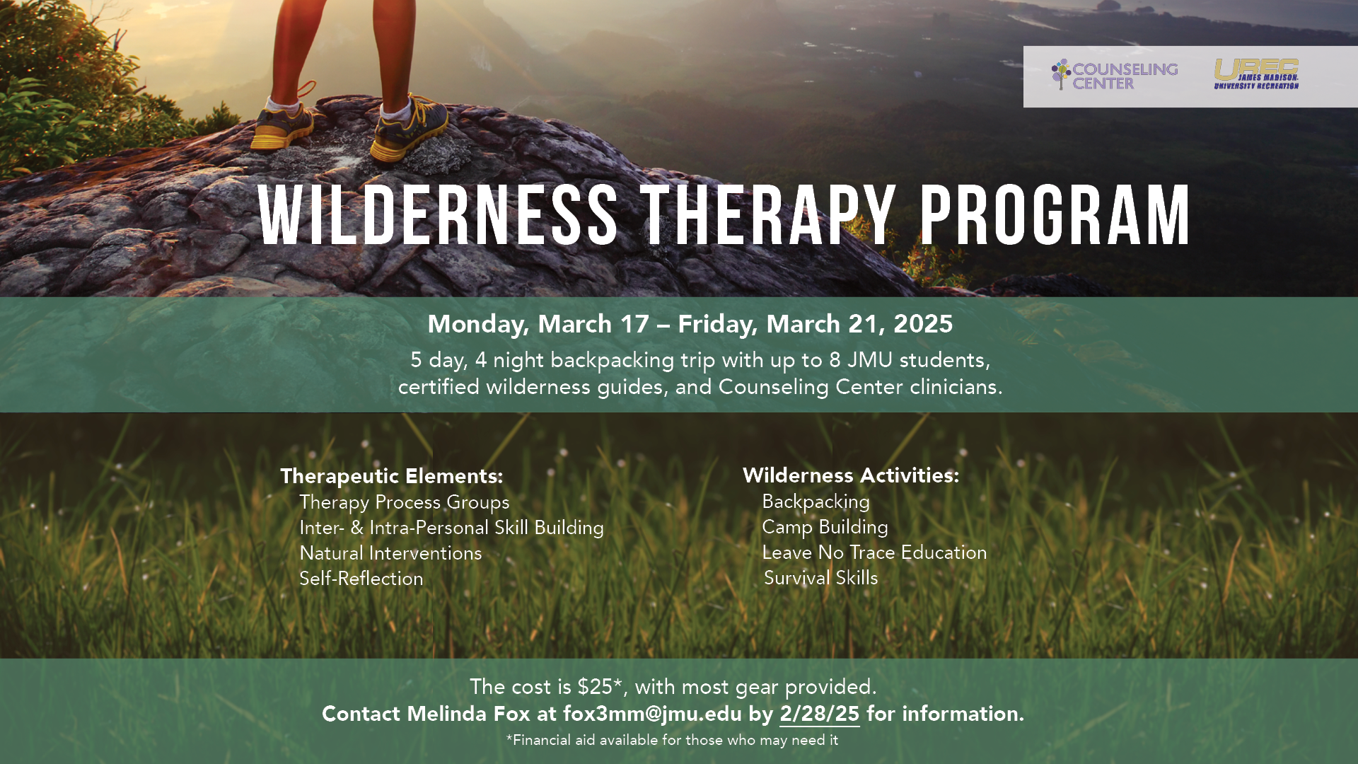 spring 2025 wilderness therapy program