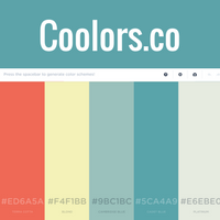 image of homepage of color resource Coolors.co