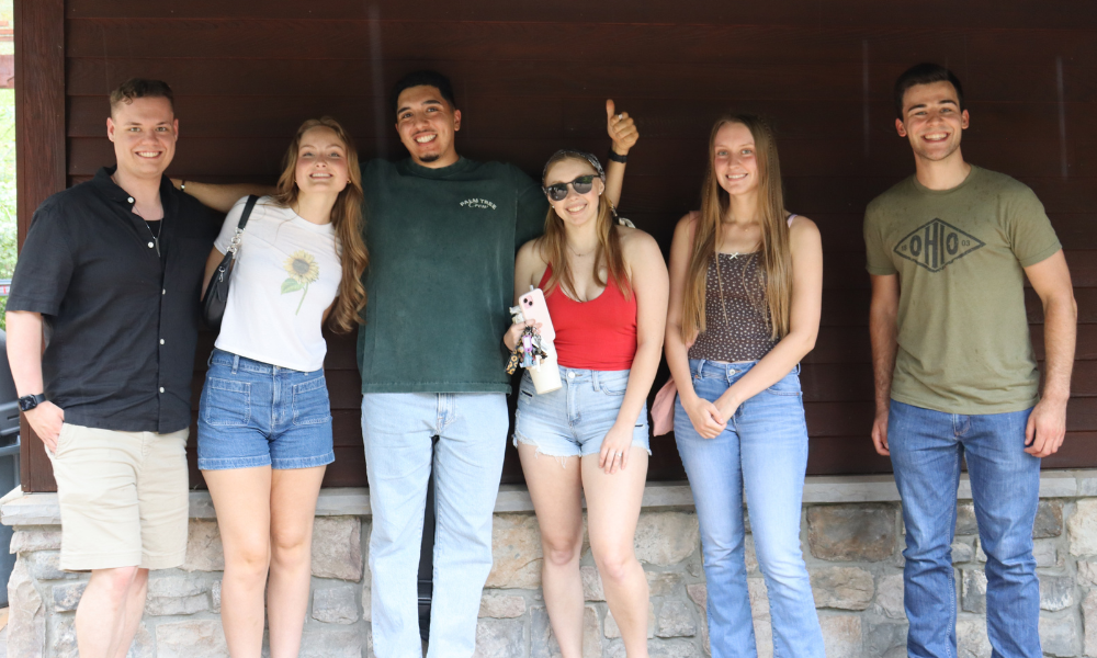 Group of new graduate students at the 2024 Welcome Picnic. Attend Graduate School events like the Welcome Picnic and meet students from other programs!