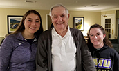 Hart School students with Brookdale resident - December 2018