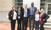 Hart students and Tom Martin with Pops Mensah-Bonsu at SINC Conference 2017