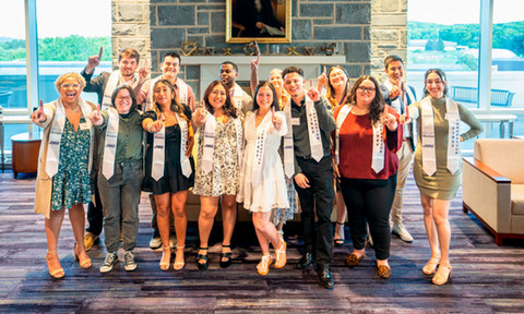 Portrait of a group of students