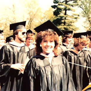 Pam Dyke at her JMU graduation