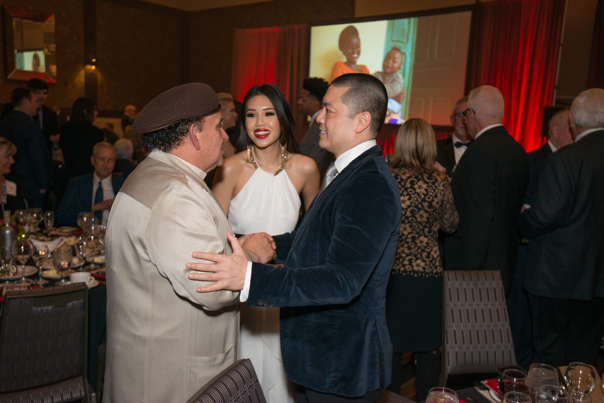 Tan Nguyen (’92), right, and wife Linda at a gala as part of the NuWin Foundation