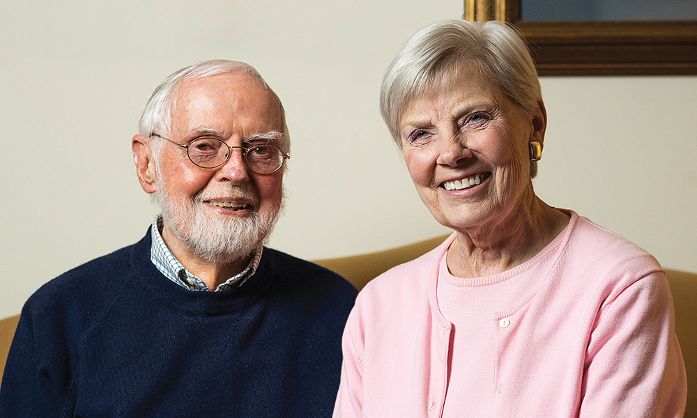 portrait of Stan (’50) and Rosemary Jones