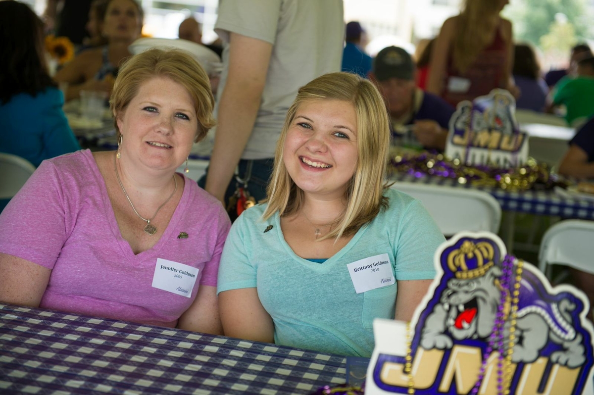 Photo of mother and daughter at Legacy Lunch