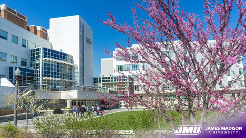 Spring at JMU by the Student Success Center