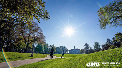 the Quad on a sunny day