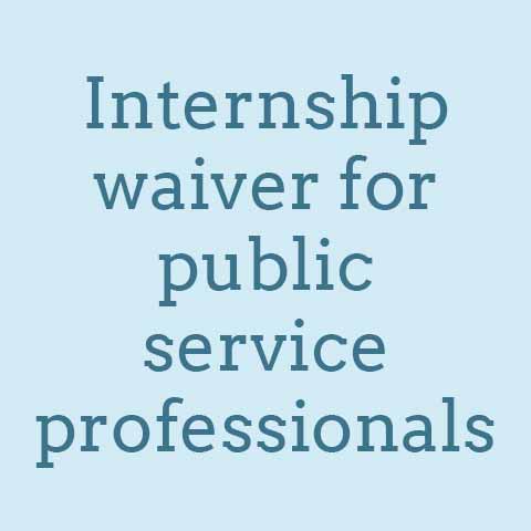internship waiver for public service
