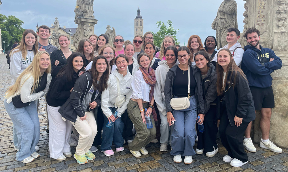 group of students during global healthcare europe study abroad