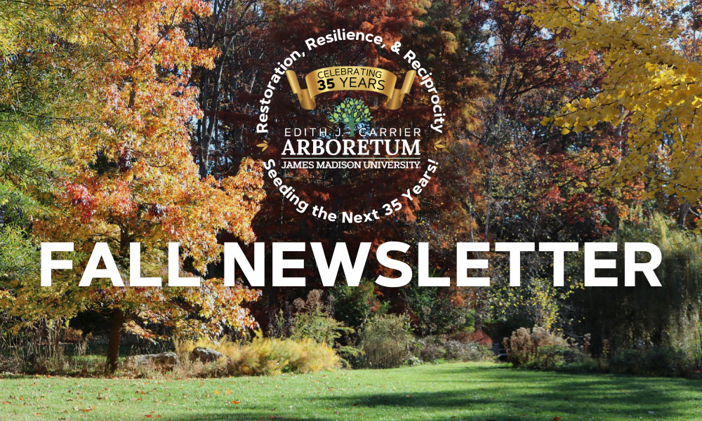 Read our Fall Newsletter for updates about the Arboretum!