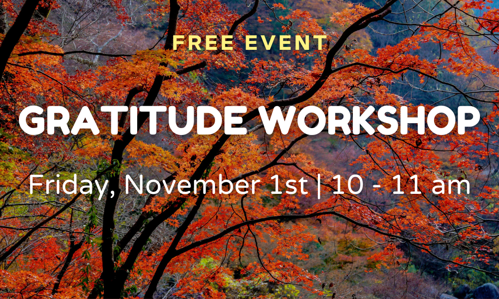 flyer for gratitude workshop