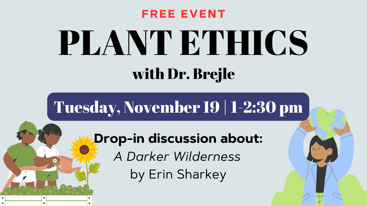 flyer for discussion on plant ethics