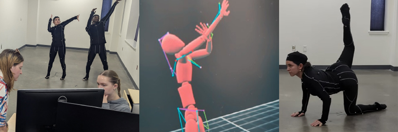 Movement, motion capture and machines course images