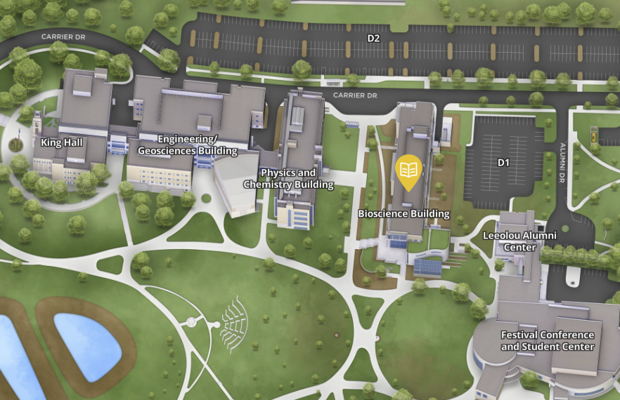 Map of Biosciences Building