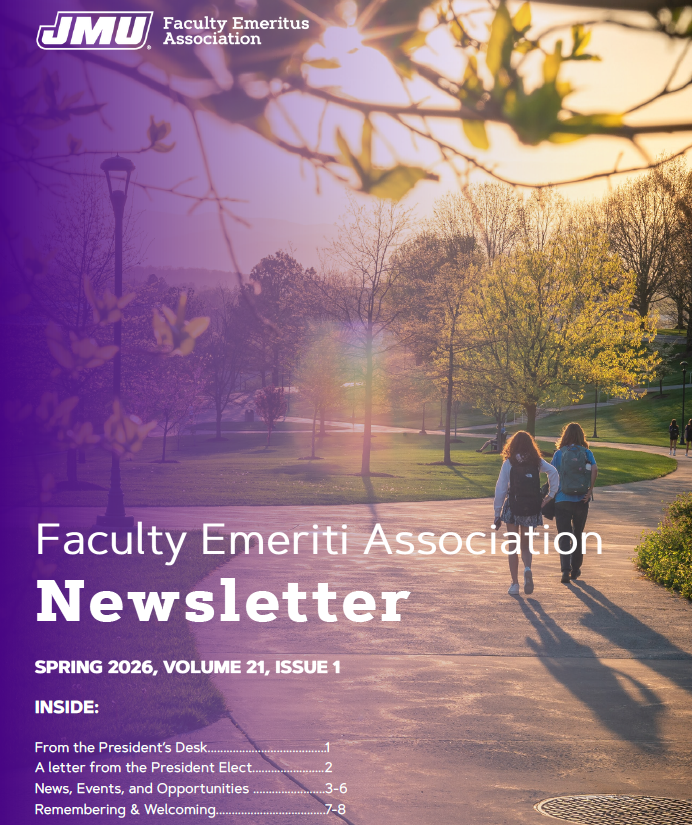 Newsletter cover page with sunrise