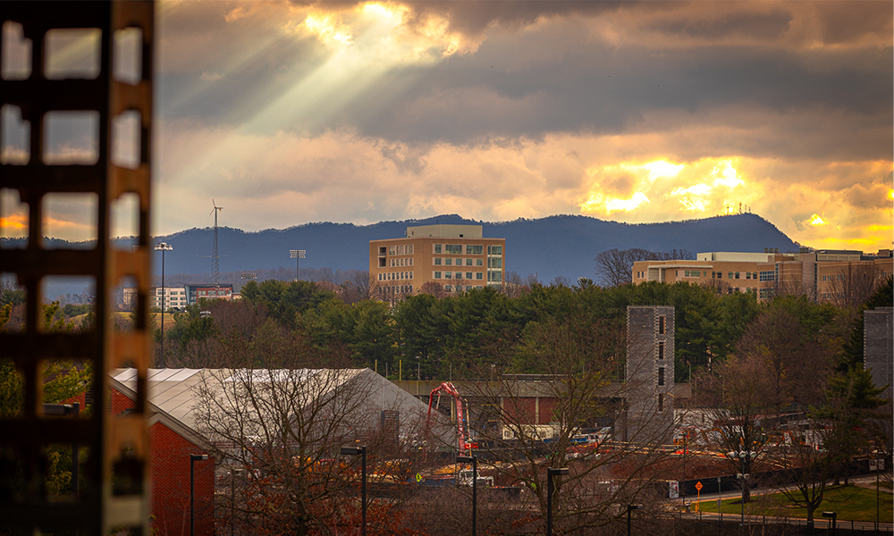 New view from Carrier Library Construction