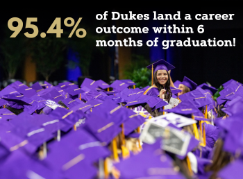 95.4% of Dukes land a career outcome within 6 months of graduation