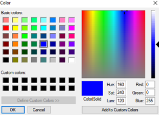 Screenshot of WebAIM’s color picker tool