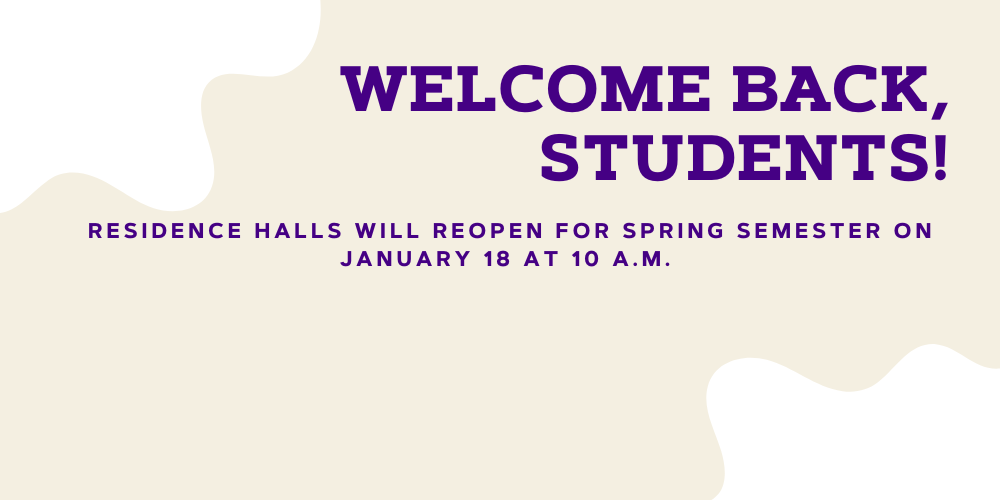 Welcome back for Spring semester