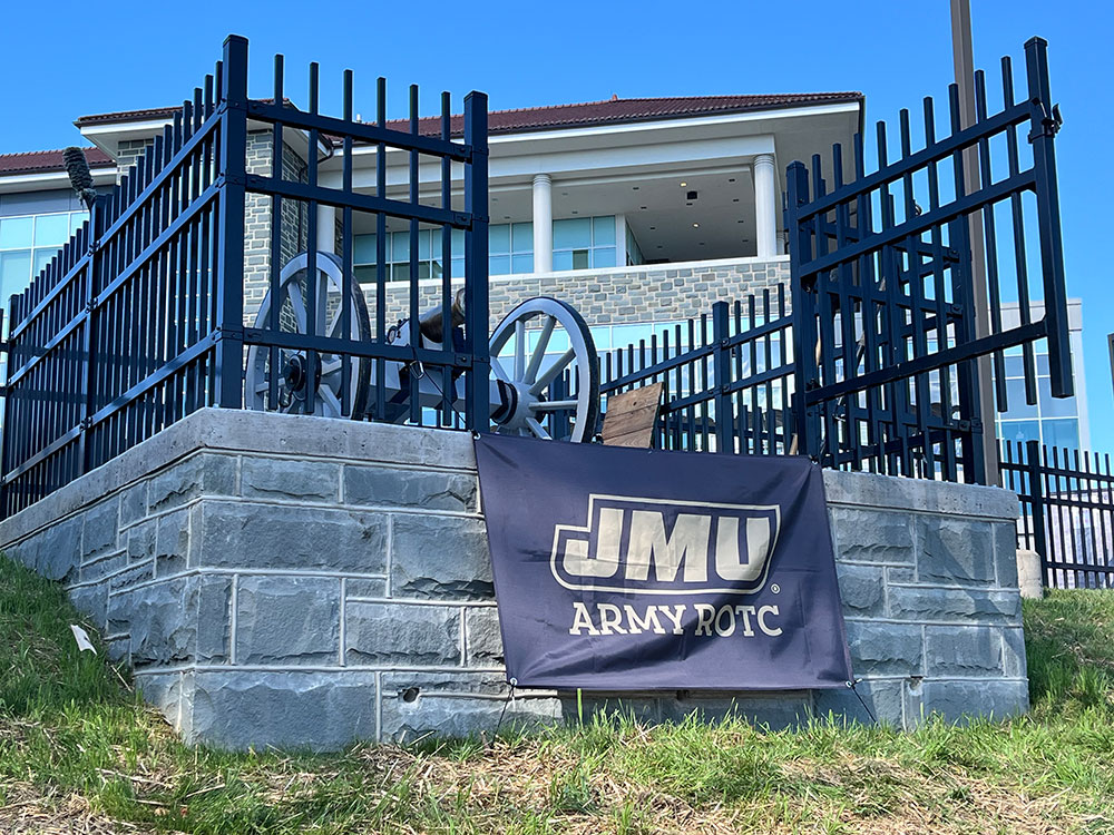 cannon pad outside Bridgeforth Stadium