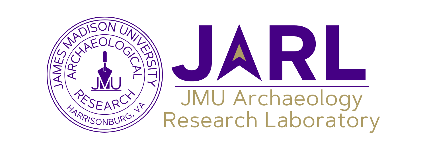 Vintage JMU Archaeological Research Logo combined with new JARL logo
